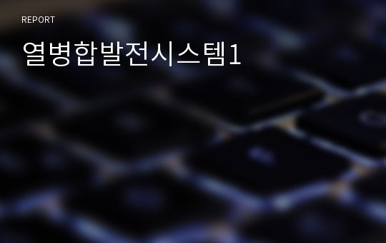 열병합발전시스템1