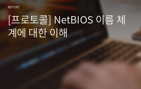 [프로토콜] NetBIOS 이름 체계에 대한 이해