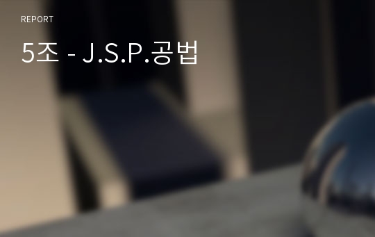 5조 - J.S.P.공법