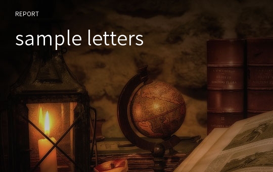 sample letters
