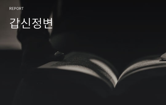 갑신정변