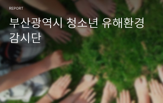 부산광역시 청소년 유해환경 감시단