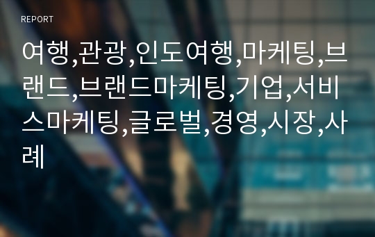 여행,관광,인도여행,마케팅,브랜드,브랜드마케팅,기업,서비스마케팅,글로벌,경영,시장,사례