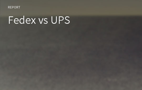 Fedex vs UPS