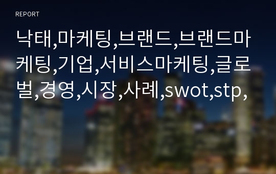 낙태,마케팅,브랜드,브랜드마케팅,기업,서비스마케팅,글로벌,경영,시장,사례,swot,stp,