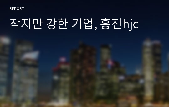 작지만 강한 기업, 홍진hjc