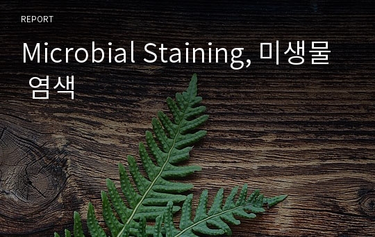 Microbial Staining, 미생물 염색