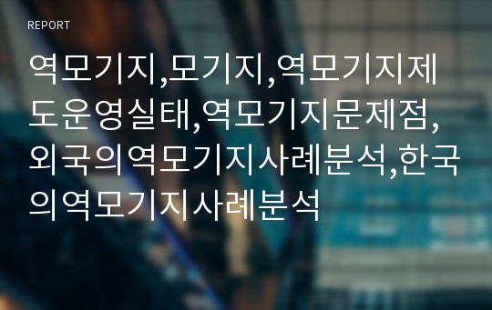 역모기지,모기지,역모기지제도운영실태,역모기지문제점,외국의역모기지사례분석,한국의역모기지사례분석