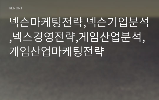 넥슨마케팅전략,넥슨기업분석,넥스경영전략,게임산업분석,게임산업마케팅전략