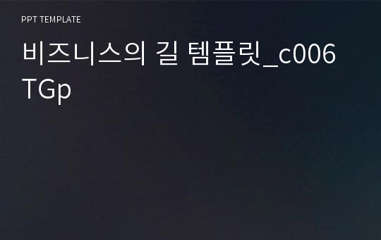 비즈니스의 길 템플릿_c006TGp