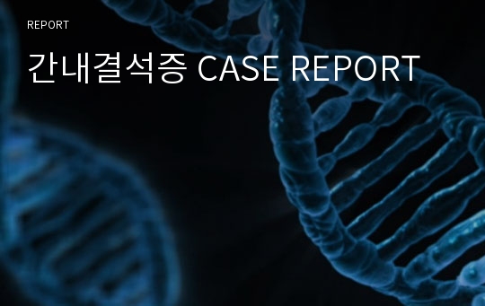 간내결석증 CASE REPORT