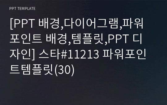 [PPT 배경,다이어그램,파워포인트 배경,템플릿,PPT 디자인] 스타#11213 파워포인트템플릿(30)