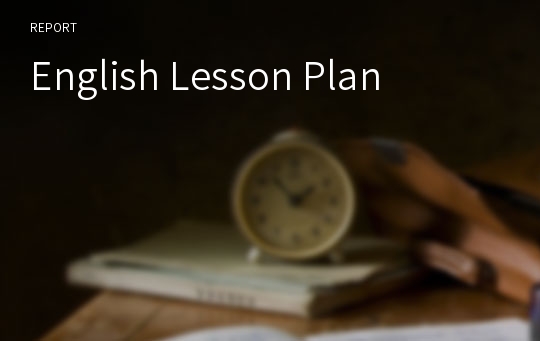 English Lesson Plan