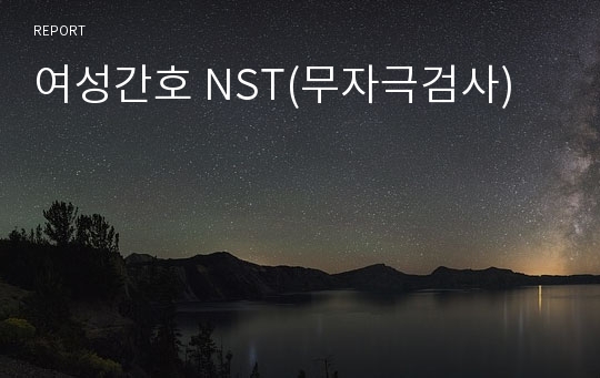 여성간호 NST(무자극검사)