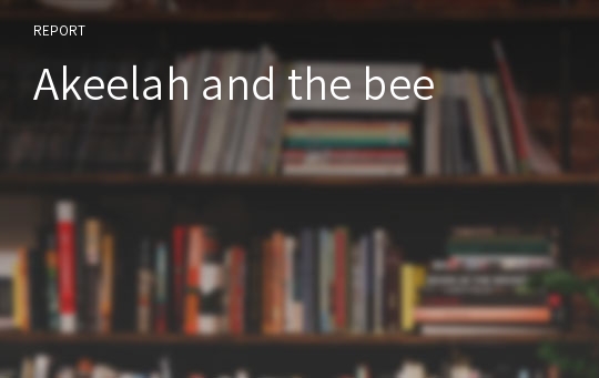 Akeelah and the bee