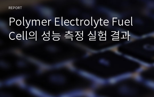 Polymer Electrolyte Fuel Cell의 성능 측정 실험 결과