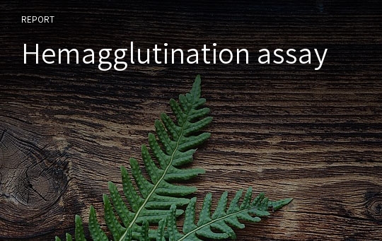 Hemagglutination assay