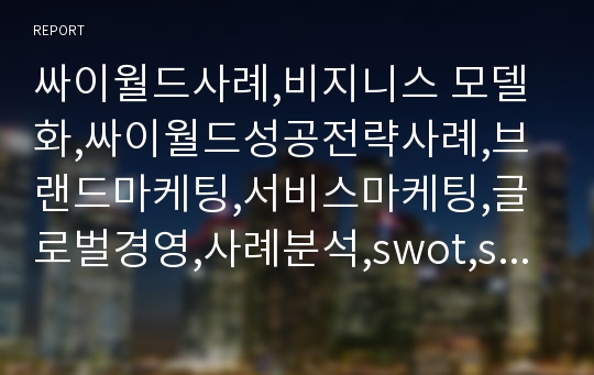 싸이월드사례,비지니스 모델화,싸이월드성공전략사례,브랜드마케팅,서비스마케팅,글로벌경영,사례분석,swot,stp,4p