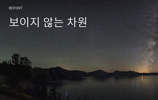 보이지 않는 차원