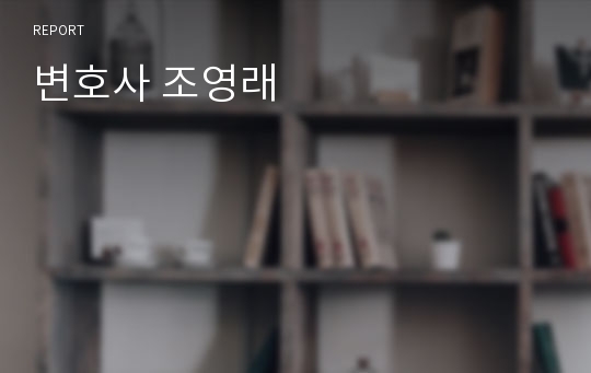 변호사 조영래