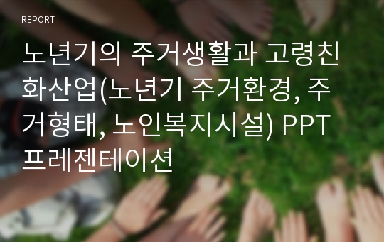 노년기의 주거생활과 고령친화산업(노년기 주거환경, 주거형태, 노인복지시설) PPT 프레젠테이션