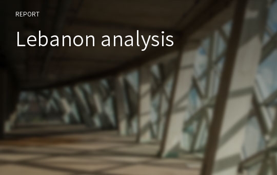 Lebanon analysis