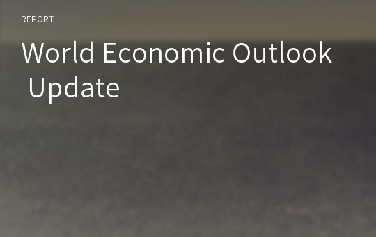 World Economic Outlook Update
