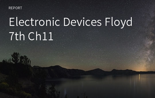 Electronic Devices Floyd 7th Ch11