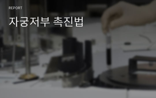 자궁저부 촉진법