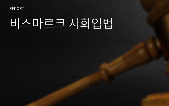 비스마르크 사회입법