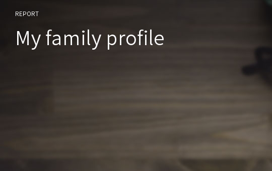 My family profile
