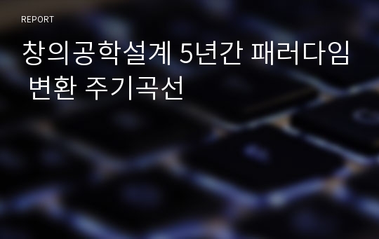 창의공학설계 5년간 패러다임 변환 주기곡선