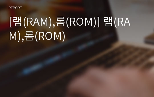 [램(RAM),롬(ROM)] 램(RAM),롬(ROM)