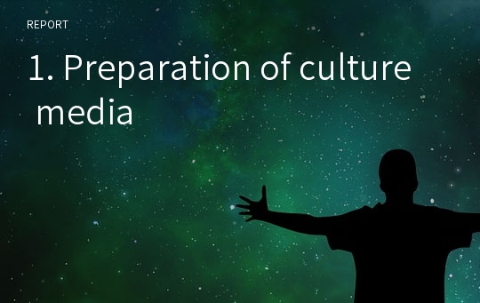 1. Preparation of culture media