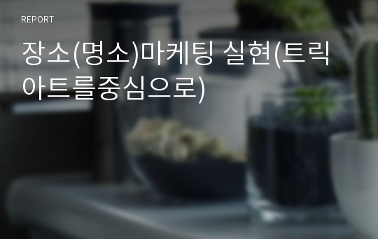 장소(명소)마케팅 실현(트릭아트를중심으로)