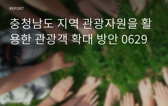 충청남도 지역 관광자원을 활용한 관광객 확대 방안 0629