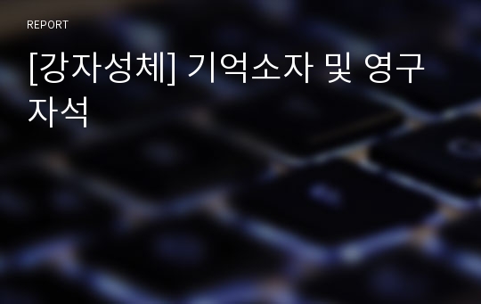 [강자성체] 기억소자 및 영구자석