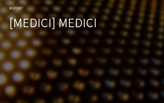 [MEDICI] MEDICI