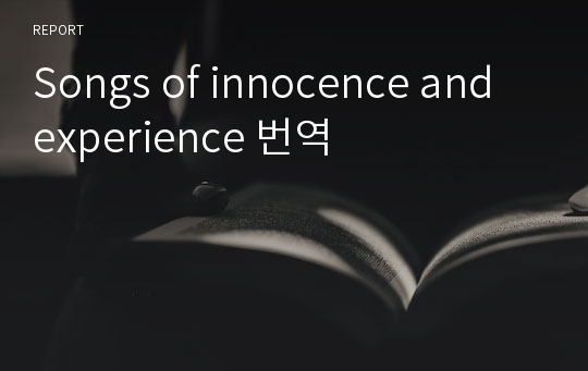 Songs of innocence and experience 번역