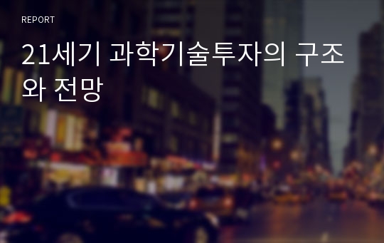 21세기 과학기술투자의 구조와 전망