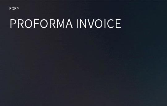 PROFORMA INVOICE