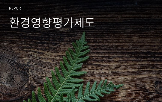 환경영향평가제도