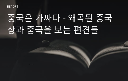 중국은 가짜다 - 왜곡된 중국상과 중국을 보는 편견들