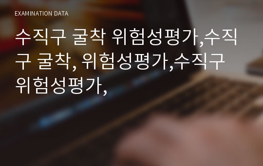 수직구 굴착 위험성평가,수직구 굴착, 위험성평가,수직구위험성평가,