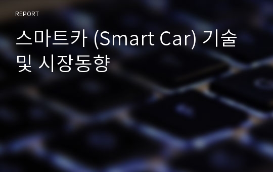 스마트카(Smart Car) 기술 및 시장동향