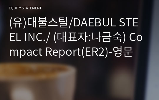 (유)대불스틸 Compact Report(ER2)-영문