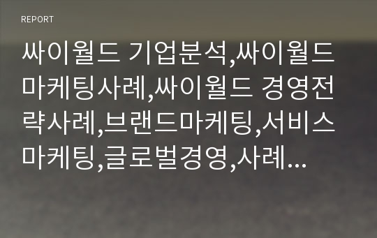 싸이월드 기업분석,싸이월드 마케팅사례,싸이월드 경영전략사례,브랜드마케팅,서비스마케팅,글로벌경영,사례분석,swot,stp,4p