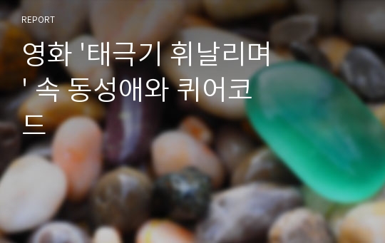 영화 &#039;태극기 휘날리며&#039; 속 동성애와 퀴어코드