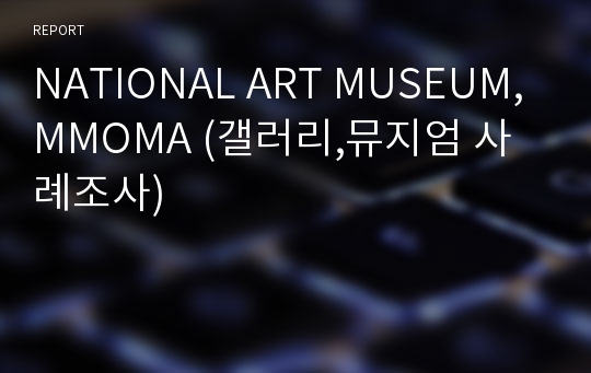 NATIONAL ART MUSEUM, MMOMA (갤러리,뮤지엄 사례조사)