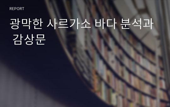 광막한 사르가소 바다 분석과 감상문